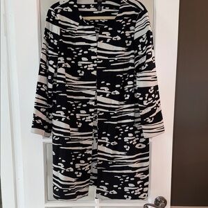 Alfani Black and White Patterned Jacket